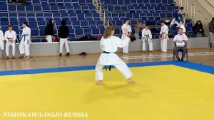 Вадо-кай (Вадо-рю) каратэ ката Вансю (1/2 финала, женщины)
