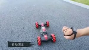 Трюковая машинка перевертыш управляемая браслетом жестами руки Stunt Car Hyper Nero