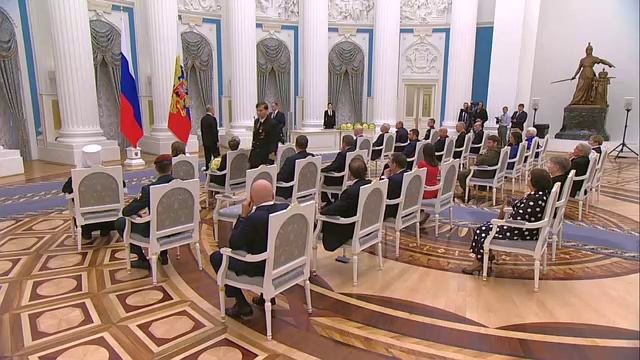 Церемония вручения государственных наград
В Екатерининском зале Кремля состоялась.