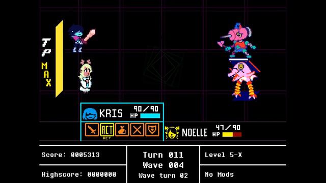 Deltarune Battle Simulator v4 Уровень 5-X : Фан-игра Дельтарун смотреть онлайн