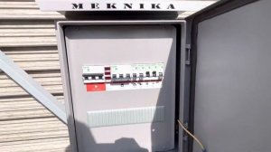 Красивая колонна с освещением и Видеонаблюдением. Трубостойка Цвет RAL7004