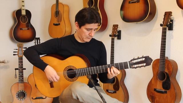Gerundino Fernandez 1985 flamenco guitar - amazing sounding Brazilian rosewood guitar смотреть онлайн