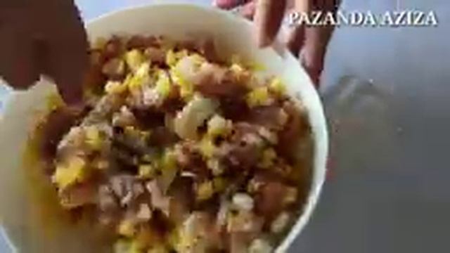 Товук гуштли картошкали сомса  Самса с картошкой и феле.