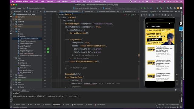 Flutter Video Player | Flutter Tutorial for Beginners | Flutter | Codzify