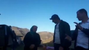 Народная даргинская песня на аккордеоне, горы, отдых