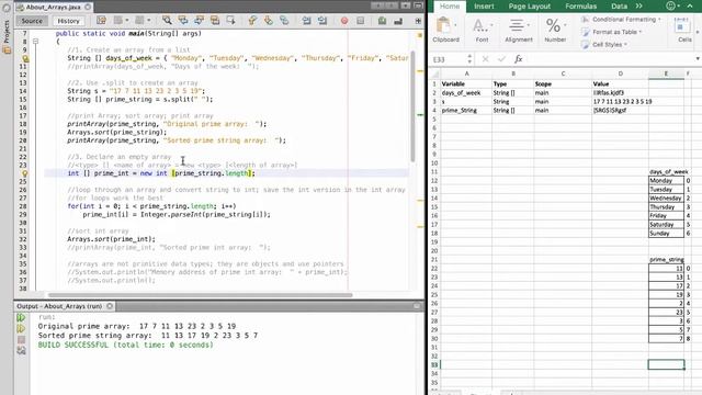 Beginner Java Tutorial:  Arrays (Single and Multidimensional Arrays)