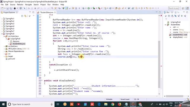 Use of Collection class (HasMap) | Spring Core  Tutorial in Hindi | #7