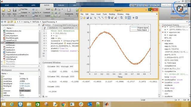 Add White Gaussian Noise to Signal in MATLAB | awgn | Signal Processing with MATLAB | P- 14