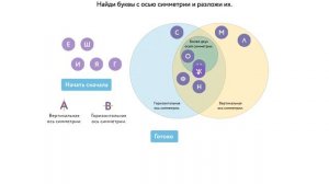 Ответ на задание "Симметричные буквы" 3-4 класс