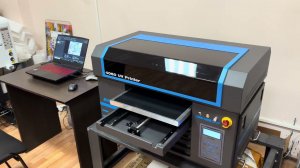 УФ принтер FS-4060uv-xp600 с печатающими головками Epson XP600 печать с лаком на черной пленке