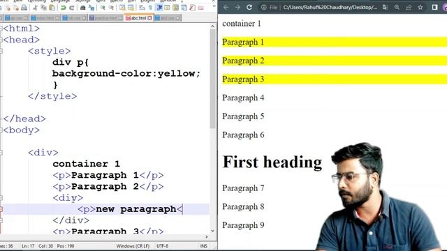 CSS Tutorial: CSS Selectors in Hindi | CSS Combinator | Web Development