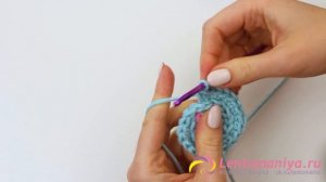 Салфетка из шнура или трикотажной пряжи крючком