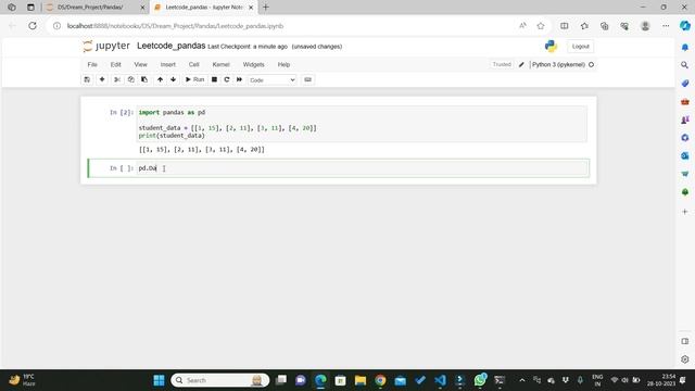 Leetcode Pandas Create a DataFrame from List