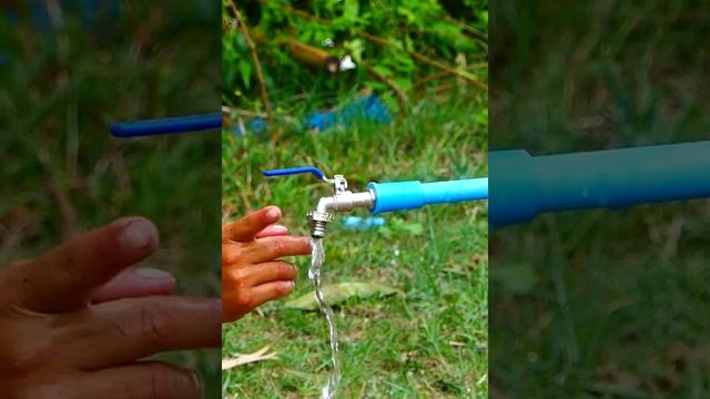 king Trick . I turn PVC pipe into a water pump at home free no need electricity power