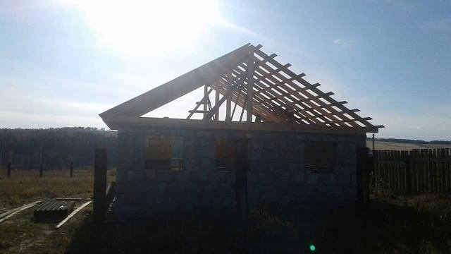 Дом из полистиролбетона 9на9 за лето