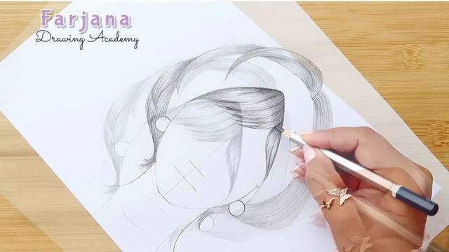 How to draw a girl with short hair - step by step || pencil sketch || Easy drawing tricks смотреть онлайн