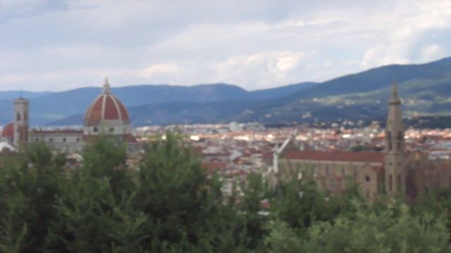 Флоренция - панорамный вид города с горы