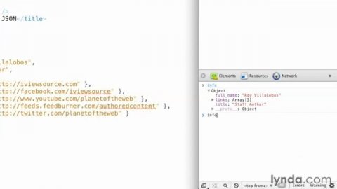 Отладка объектов JavaScript с помощью браузера