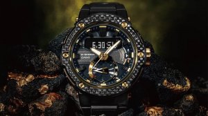 Часы наручные CASIO G-SHOCK, G-STEEL, GST-B200X-1A9, золото, карб