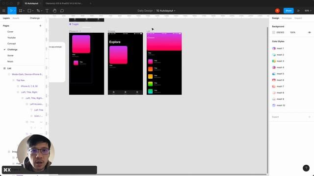 Figma Tutorial Design Mobile App Prototyping Smart Animate - Project 10