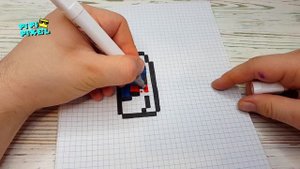 Энергетик из ИГРЫ PUBG РИСУНКИ ПО КЛЕТОЧКАМ - PIXEL ART