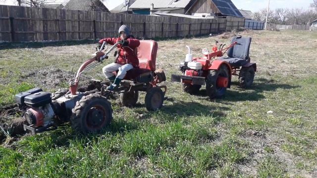 Обзор мотоблока Мотор Сич и мтз-09 самодельный Адаптер смотреть онлайн