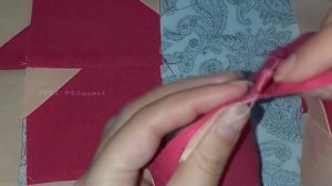 Блок цветок. Пэчворк для новичков #пэчворк