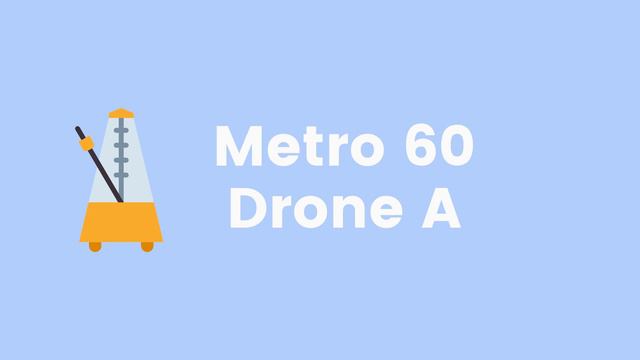 Metronome 60 BPM Drone note A смотреть онлайн