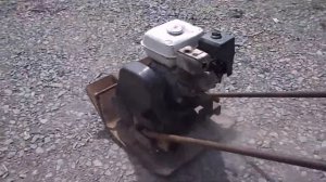 Виброплита трамбовка щебня