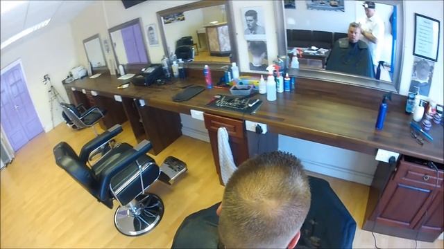 how to do a flat top with flat top comb / through barbers eyes смотреть онлайн