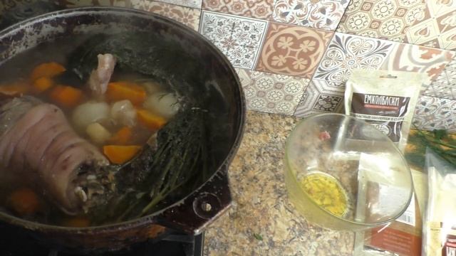 ДЕЛАЮ РУЛЬКУ ПО-ЧЕШСКИ В ЛЮБИМОМ КАЗАНЕ.