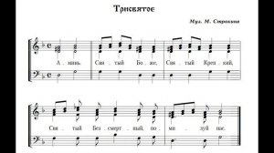 Святый Боже М. П. Строкин