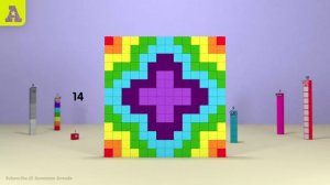 More Numberblock Squares! Making big 121, 144, 169, 196 & they get colorful!?!?