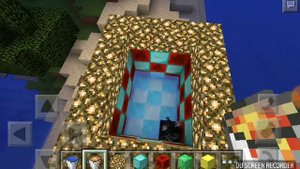 Как сделать из воды и лавы .обсидиан и камень