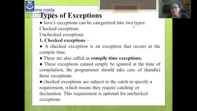 Exception Handling in Java смотреть онлайн