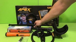 Металлоискатель GARRETT ACE APEX 8,5x11 + наушники MS-3 X-link+ пинпоинтер GARRETT PRO-pointer at