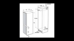 Встраиваемый холодильник комби Gorenje