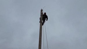 Поднимаем КОЛХОЗ(Монтаж кабеля СИП)