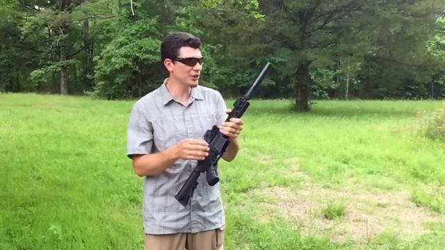 Suppressed 9mm on Full Auto M16A1 Lower