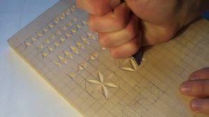 Геометрическая резьба по дереву. Урок 4 (geometric wood carving)