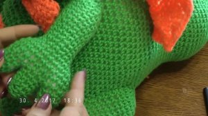 Вяжем крючком игрушку Дракон