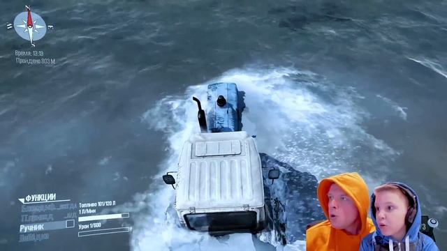 Утопили ТРАКТОР Беларусь и СЕЛИ на ПАЗ!!! ИГОРЬ и ПАПА в Грязи Mudrunner смотреть онлайн