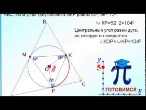 Описанный и вписанный треугольник