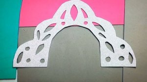 кокошник из фоамерана,своими руками ,быстро за 5 минут??