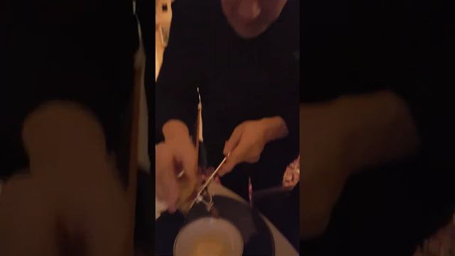Белый трюфель Альбы, яичный флан с фондю с козьим сыром.