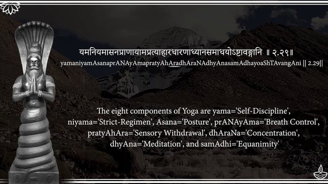 Chapter 2- Methods of Yoga- Complete Patanjali Yoga Sutras in Sanskrit with MeaningSadhana Pada