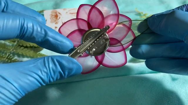 Брошь из смолы витраль