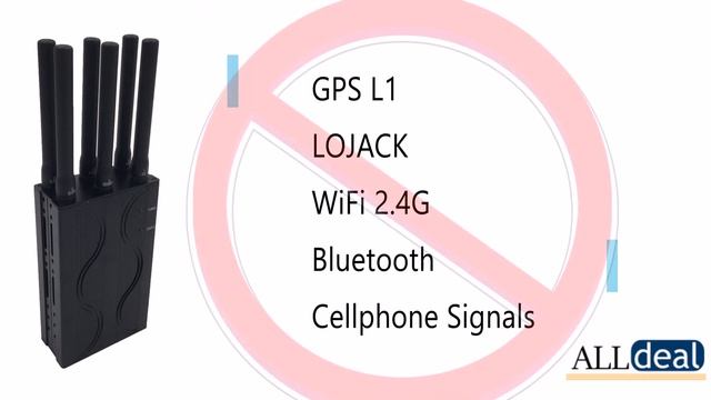 6 Antenas Portable Cell Phone Jammer Wifi Jammer GPS Anti Tracker смотреть онлайн