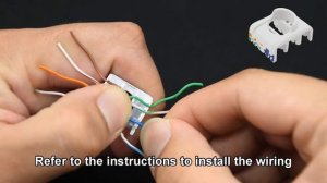Cat.6a UTP RJ45 keystone jack assembly guide