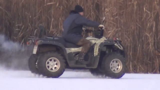 20141129 По льду на квадроцикле. смотреть онлайн